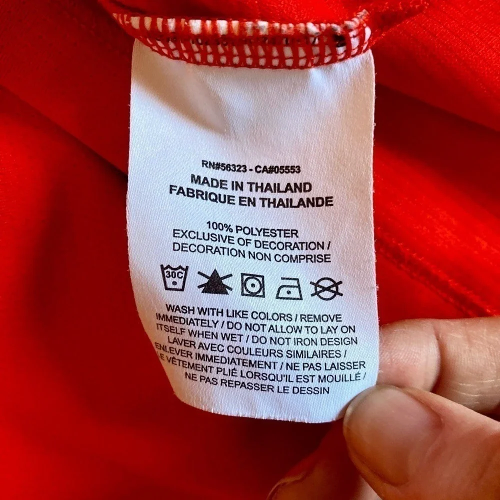 Nike Red Dri-Fit Short Sleeve Polo Shirt Top
